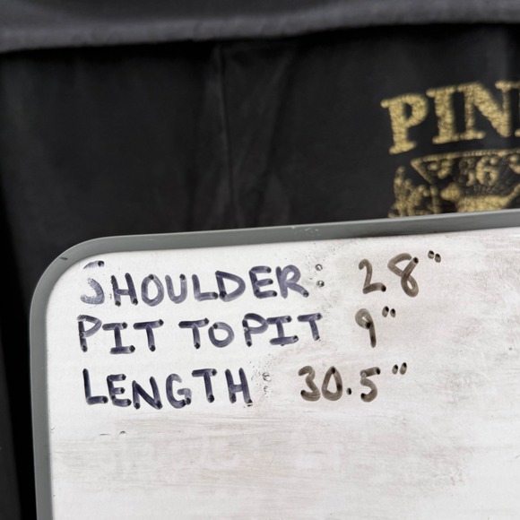 Victoria's Secret PINK Black Velour Yoga Pants Gold Crest Graphic XS Vintage Y2K - Picture 7 of 7